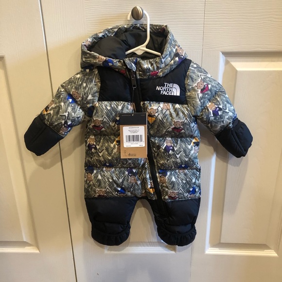 The North Face One Pieces Nwt North Face Nuptse Bear Print Hooded